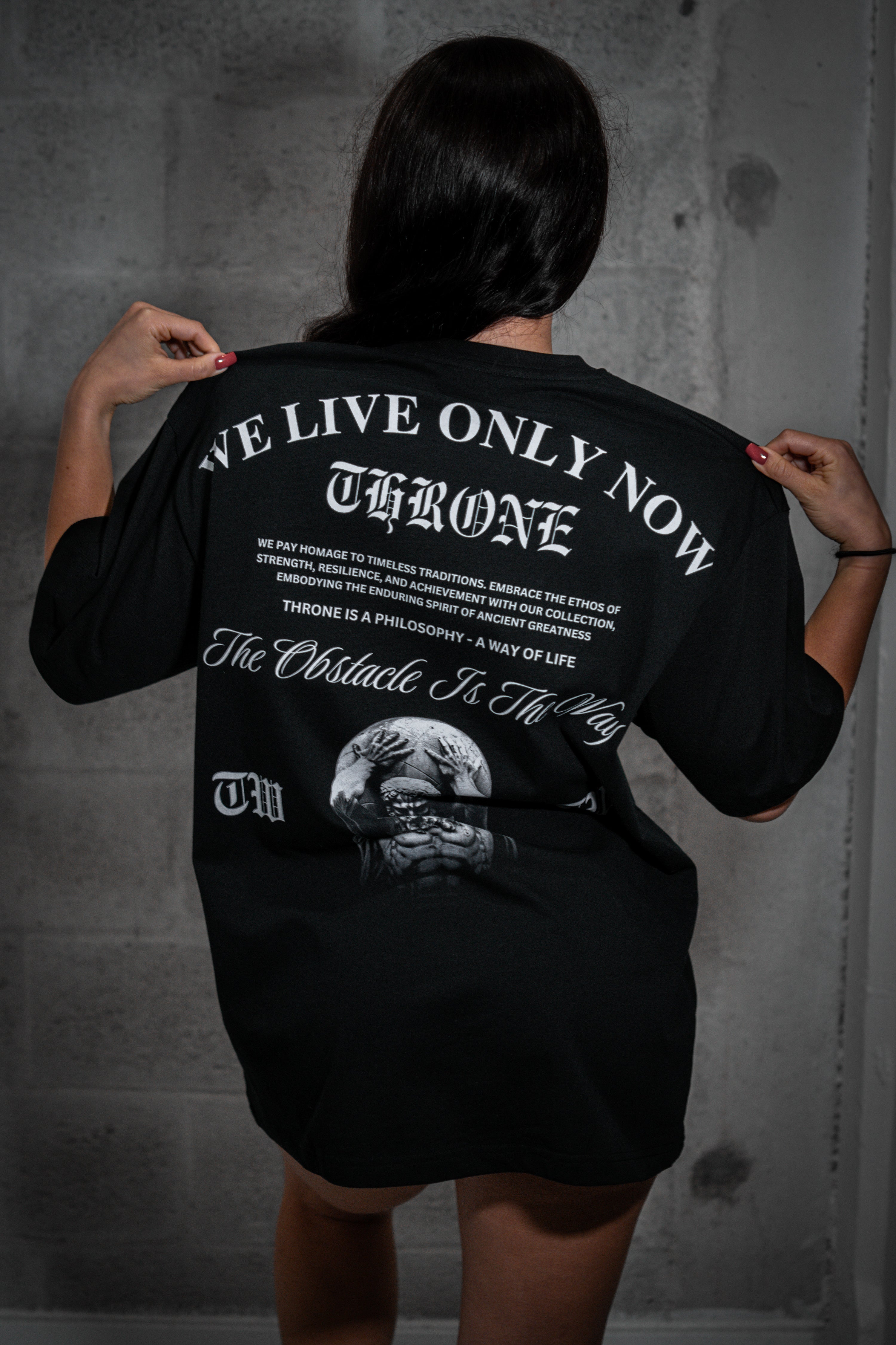 We Live Only Now Goddess Oversized T-Shirt